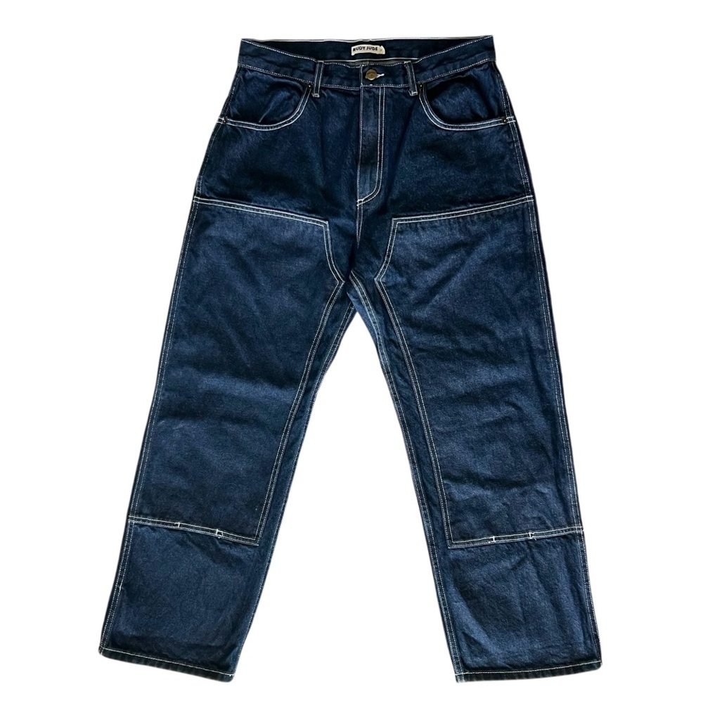 Rudy Jude Womens Utility Denim Indigo Jeans Size RJ 4 Relaxed Fit Straight Leg
